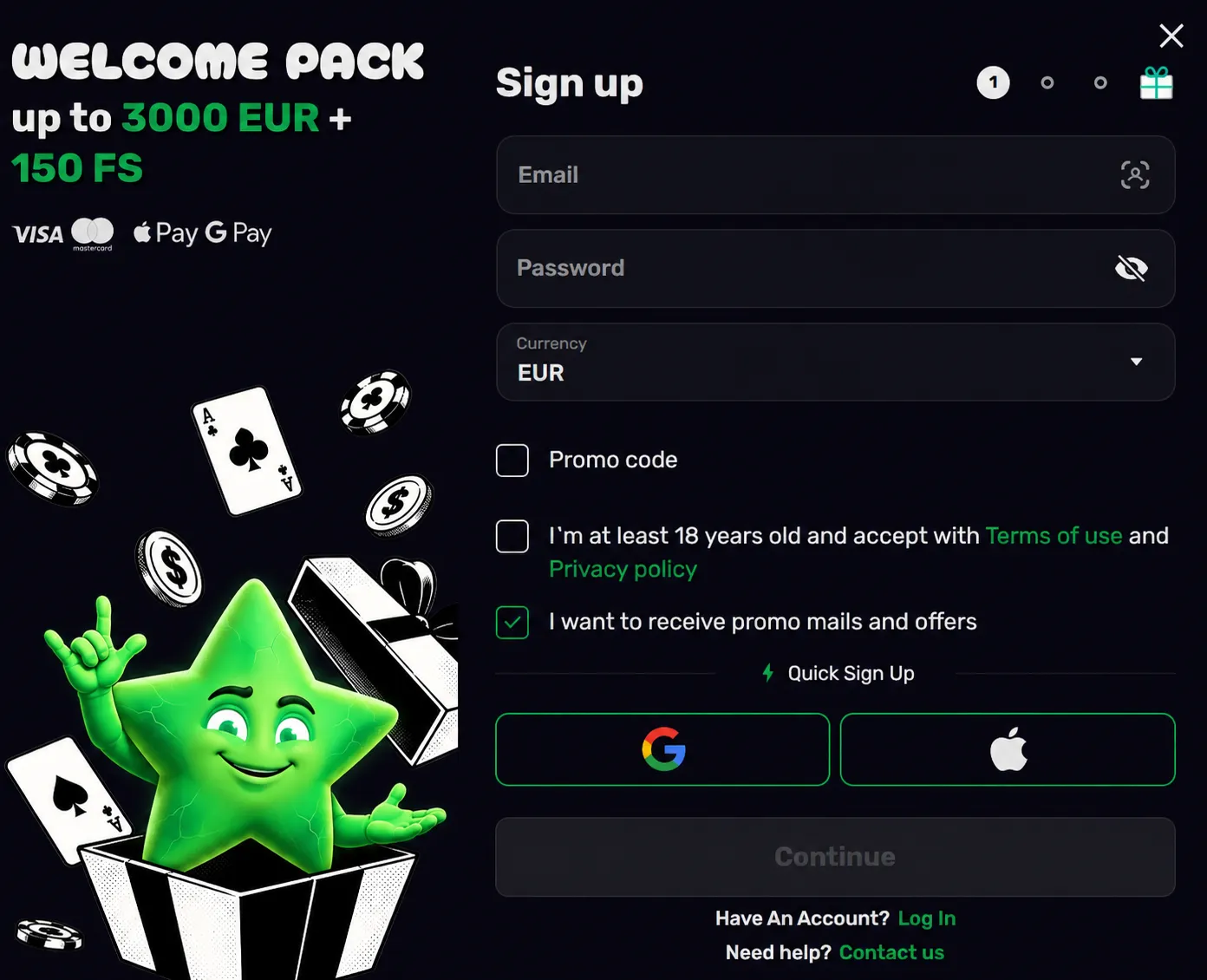 luckyboom casino registration